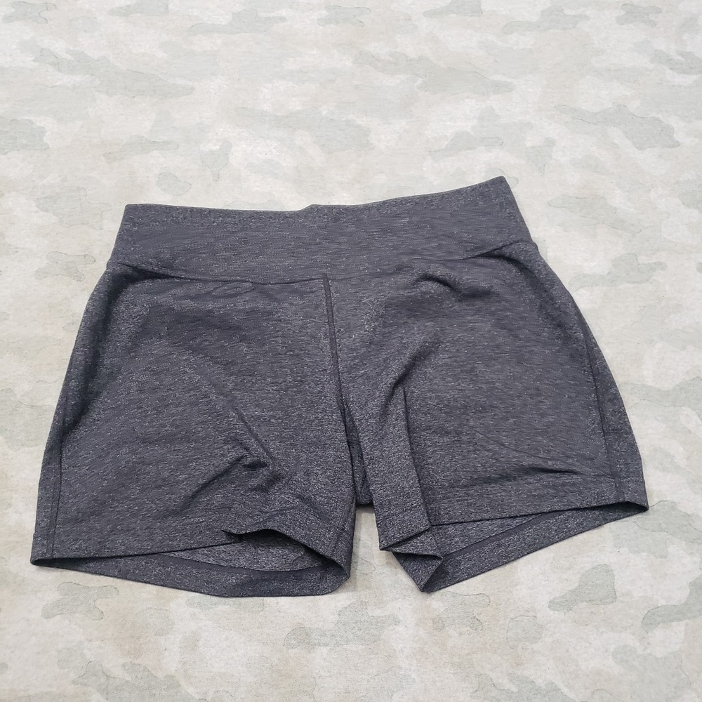 Athleta Shorts Womens Large Gray Bike Pull On Gym Fitness Yoga Running Outdoors